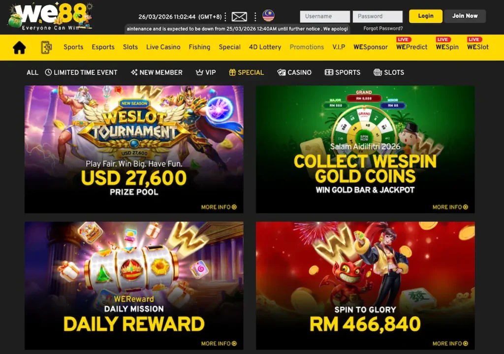WE88 casino promotions