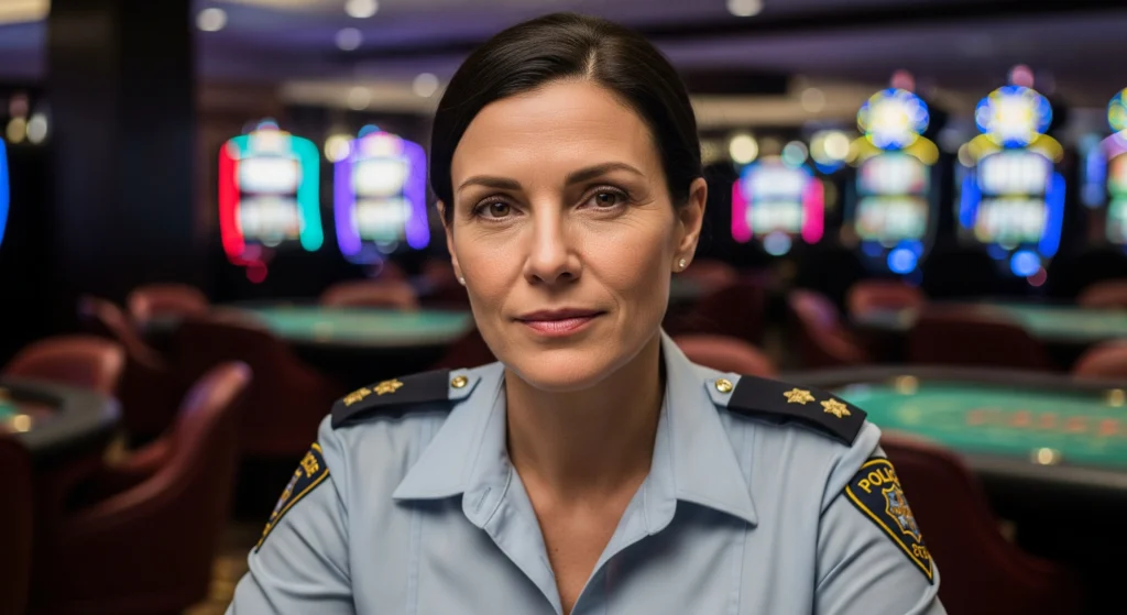 Professional casino safety awareness scene