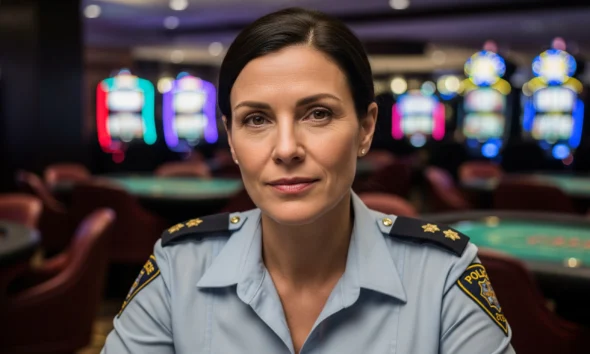 Professional casino safety awareness scene