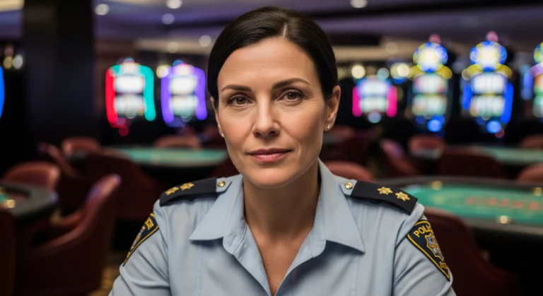 Professional casino safety awareness scene