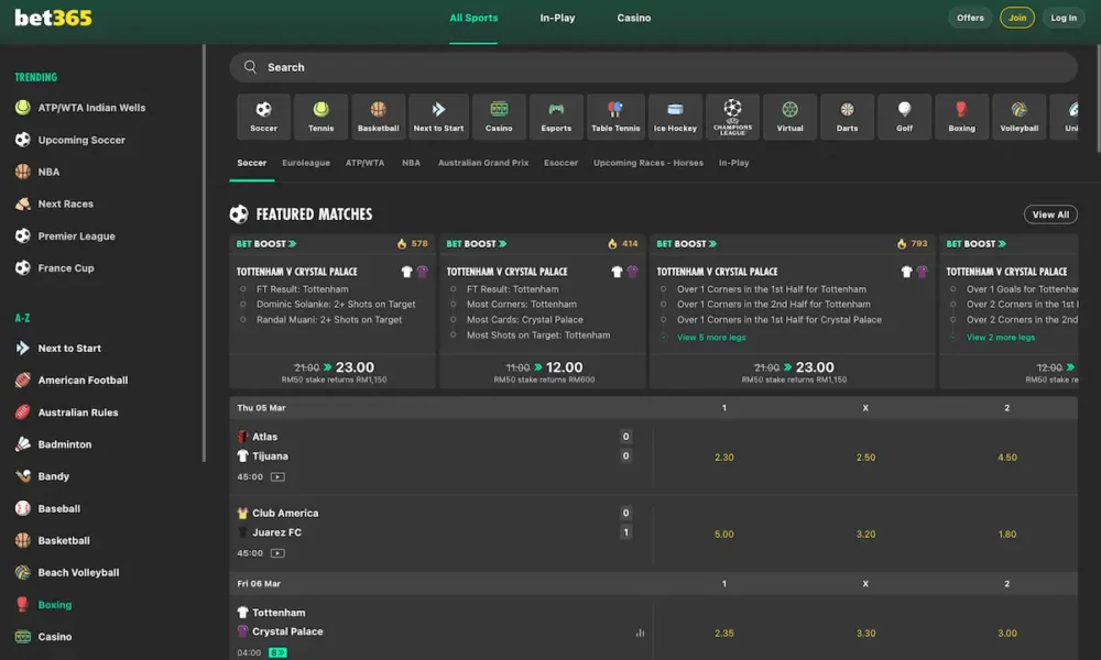 Bet365 Sports Betting