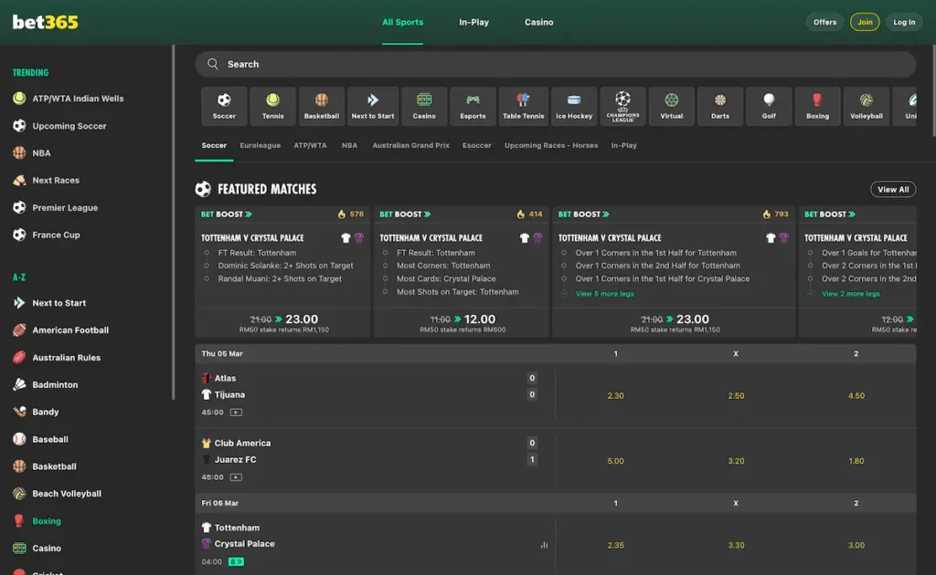 Bet365 Sports Betting