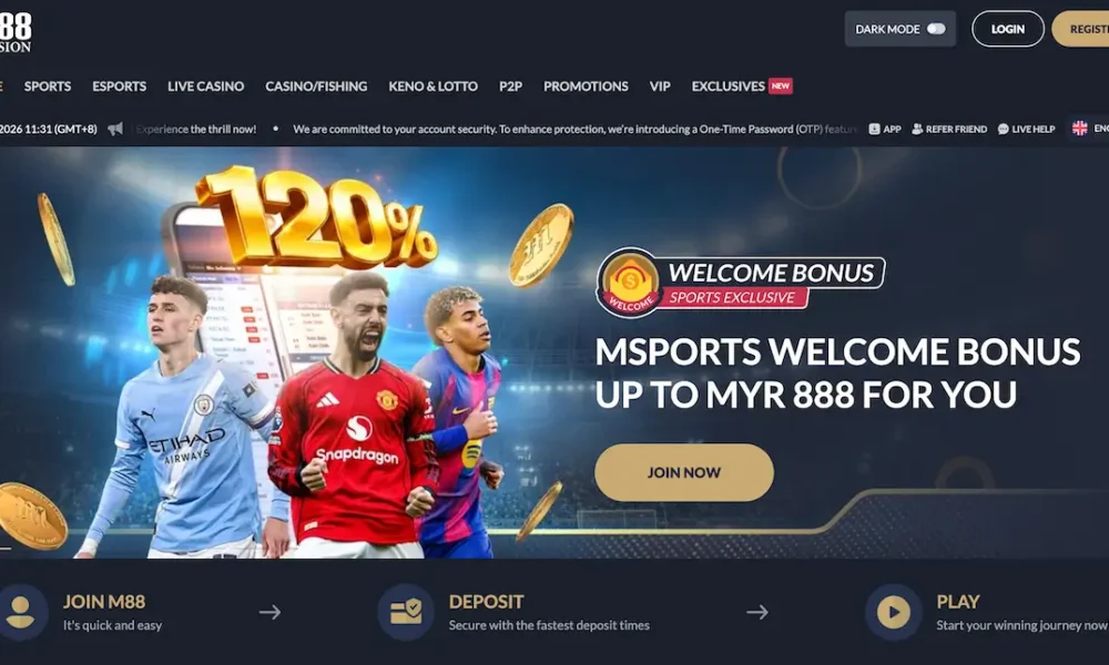 M88 Online Casino Homepage