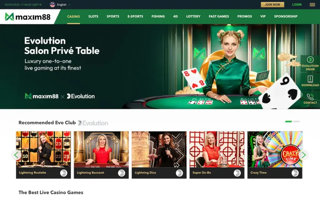Maxim88 Online Casino