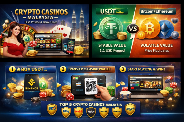 Best Crypto Casino Malaysia 2026 — Bitcoin, USDT & Ethereum