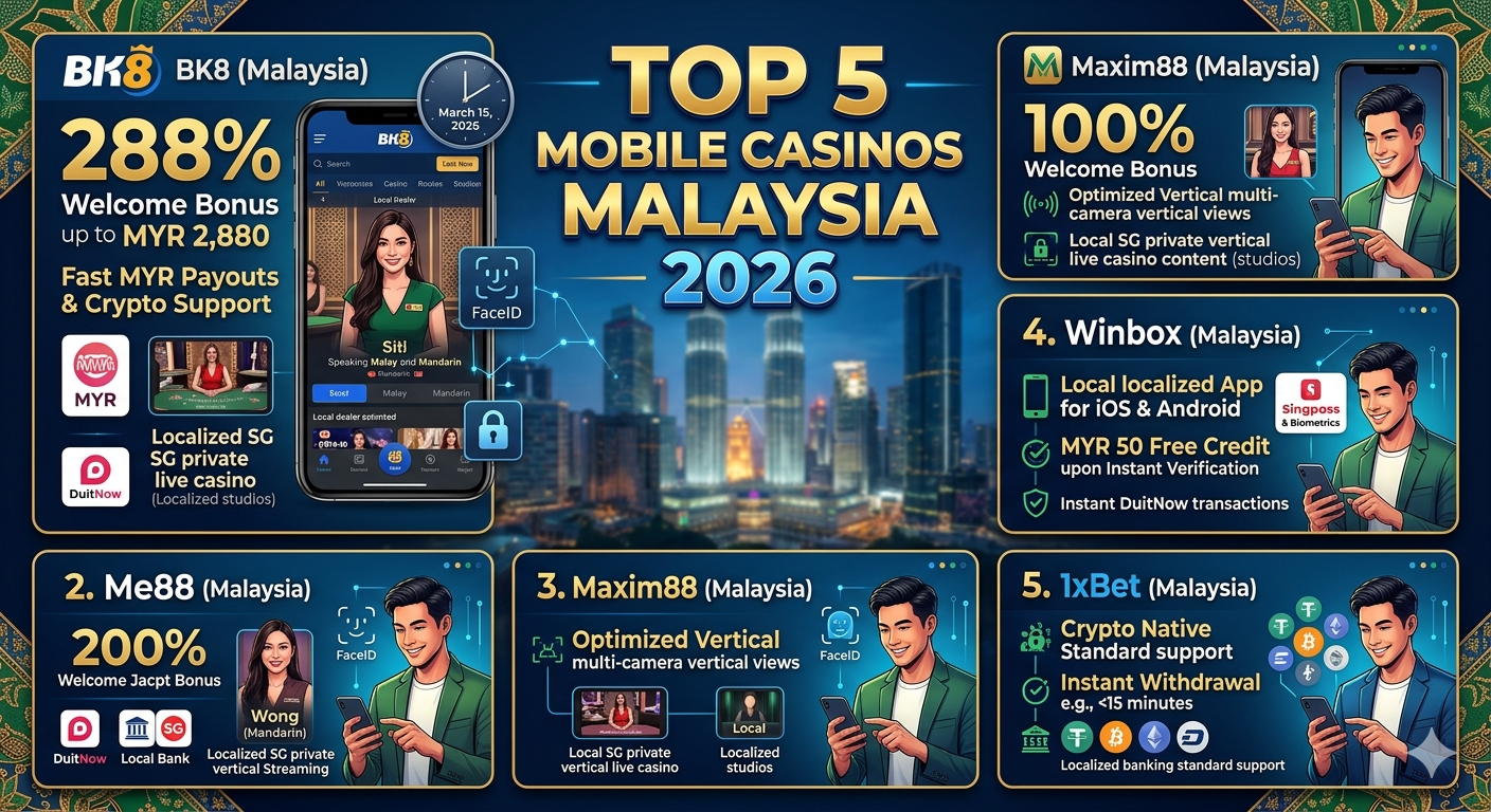 Top 5 Proven Mobile Casino Malaysia 2026 — Best Apps & Sites — Mobile Casino Malaysia