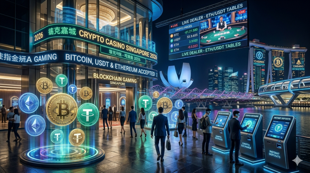 Crypto Casino Singapore 2026 — Bitcoin, USDT & Ethereum