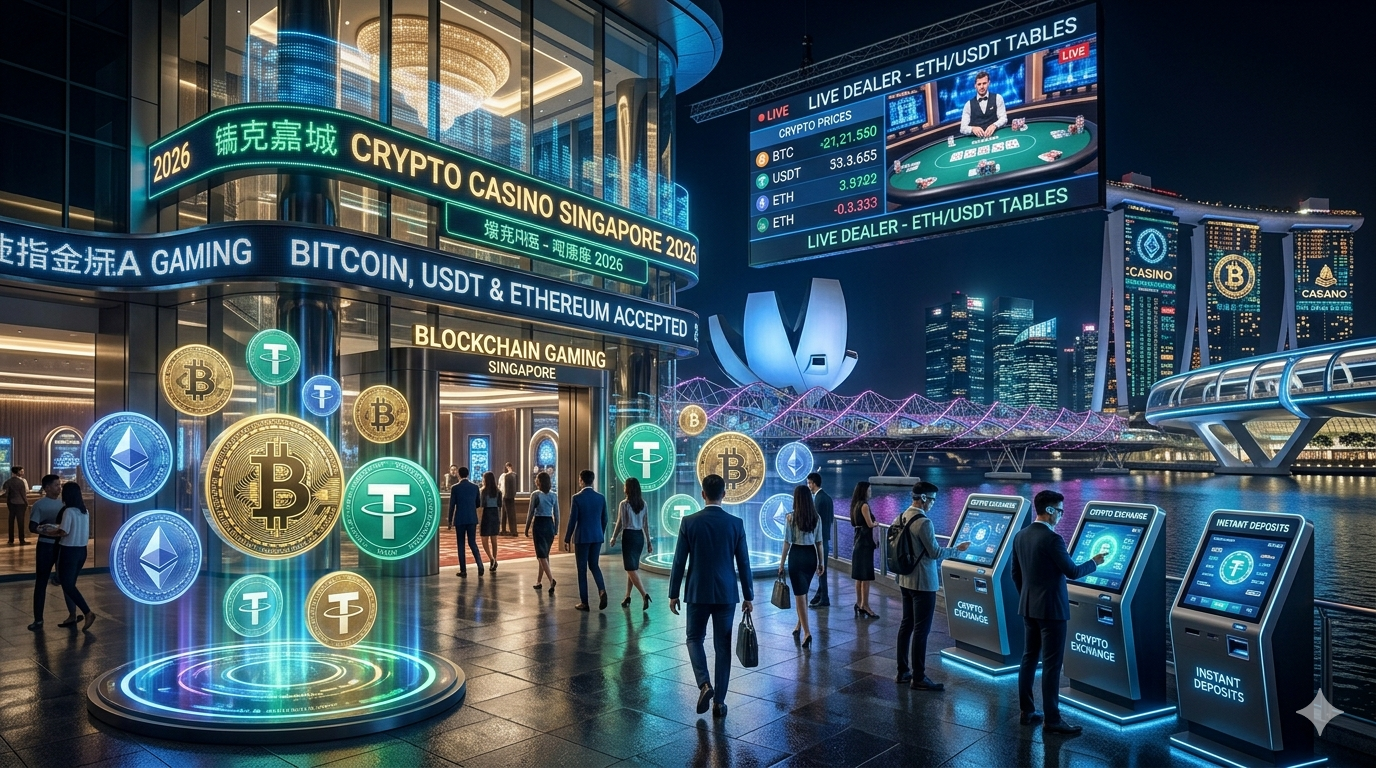 Crypto Casino Singapore 2026 — Bitcoin, USDT & Ethereum