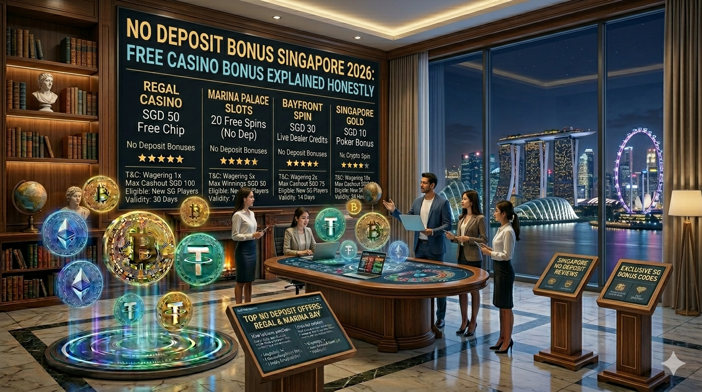No Deposit Bonus Singapore 2026: Free Casino Bonus Explained Honestly