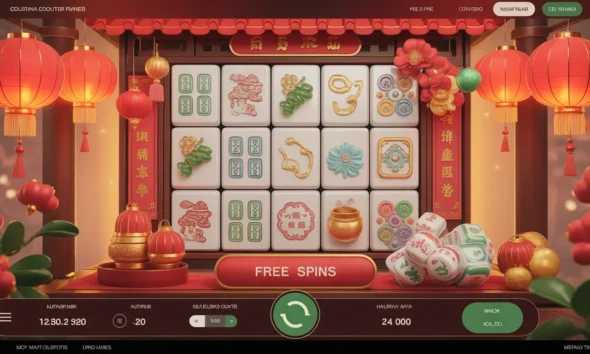 ideogram v3.0 An online casino slot interface blended with Malaysian cultural elements featuri 0