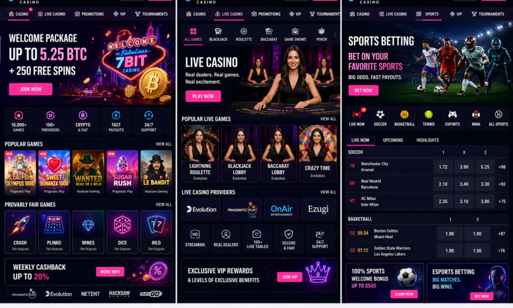7BIT CASINO OFFICIAL CRYPTO CASINO REVIEW 2026