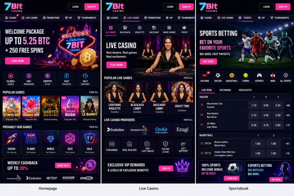 7BIT CASINO OFFICIAL CRYPTO CASINO REVIEW 2026