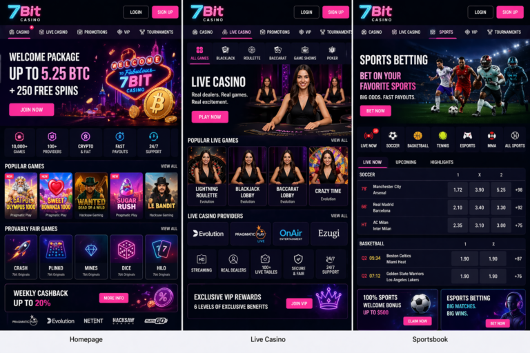 7BIT CASINO OFFICIAL CRYPTO CASINO REVIEW 2026