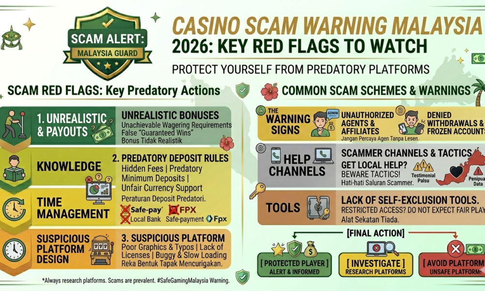 Casino Scam Warning Malaysia — Red Flags to Watch 2026