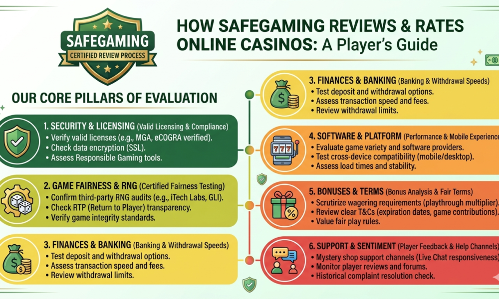 How SafeGaming Reviews & Rates Online Casinos