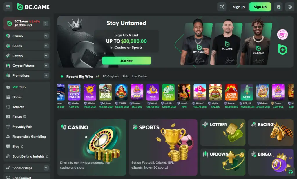BC.GAME-Bitcoin Gambling & Crypto Casino