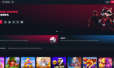 Betfury casino homepage screenshot